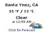 Click for Santa Ynez, California Forecast